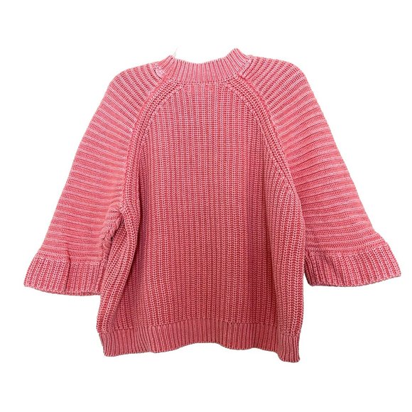 Anthropologie Maeve Mackenzie Chunky Knit Sweater Medium Petite - Picture 5 of 8